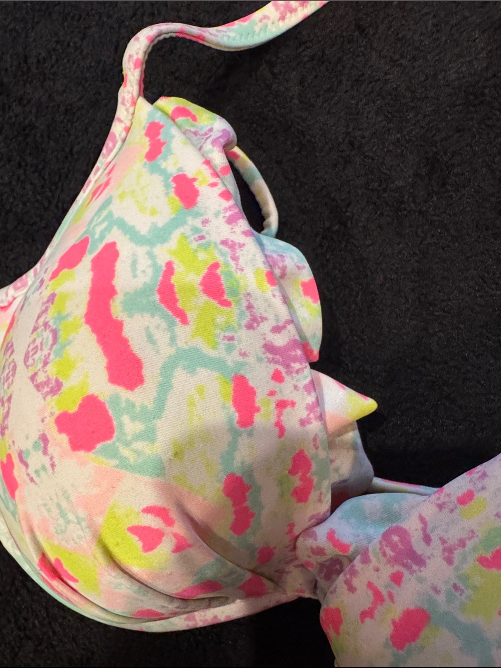 Victoria's Secret Pastel Multi Scalloped Push-Up Bikini Top - Picture 2 of 4